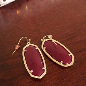 Maroon Kendra Scott Danielle earrings